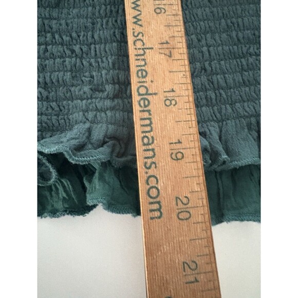 Scarlet Darkness Top Size Large Green Peasant Dark Romance Renaissance Goth - Picture 7 of 15